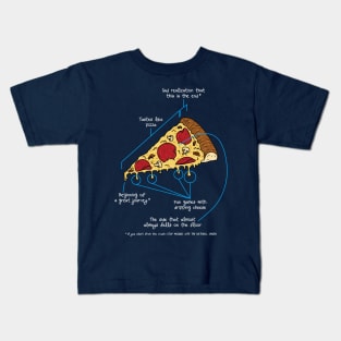 Pizza explained Kids T-Shirt